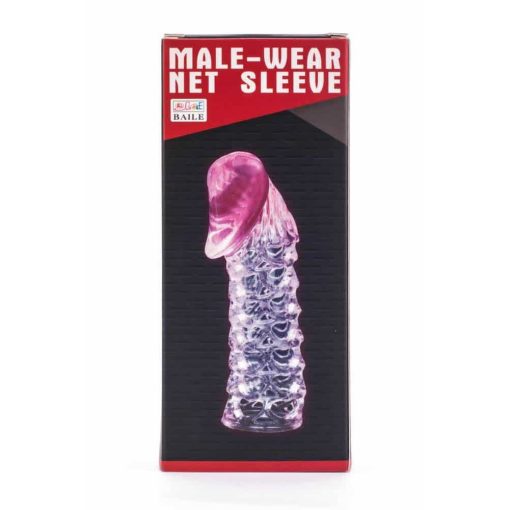 Male-Wear Penis Sleeve Pink Péniszköpeny/Hosszabbító