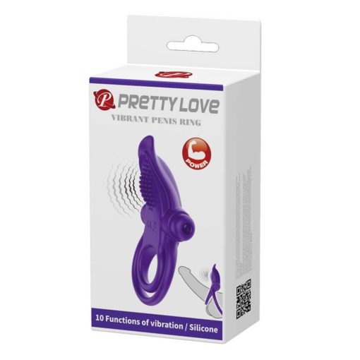 Pretty Love Vibrant Penis Ring Purple Péniszgyűrű/Mandzsetta