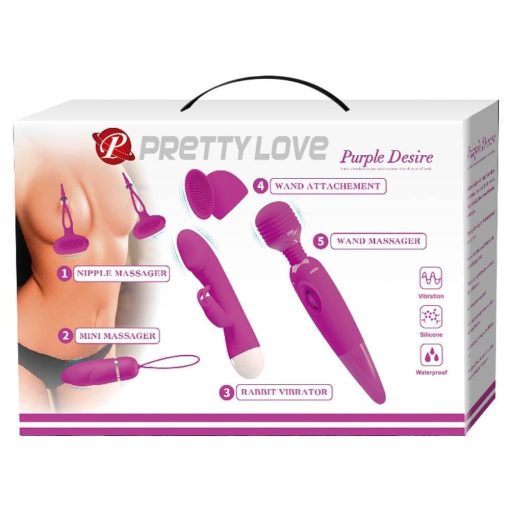 Pretty Love Purple Desire Szett (segédeszközök)