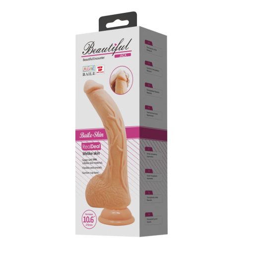 Beautiful Jack 10,6 " Vibrating Dildo Realisztikus vibrátor