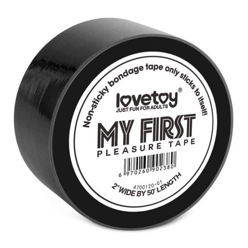 Non-Sticky Bondage Tape Black Bilincs/Kötöző