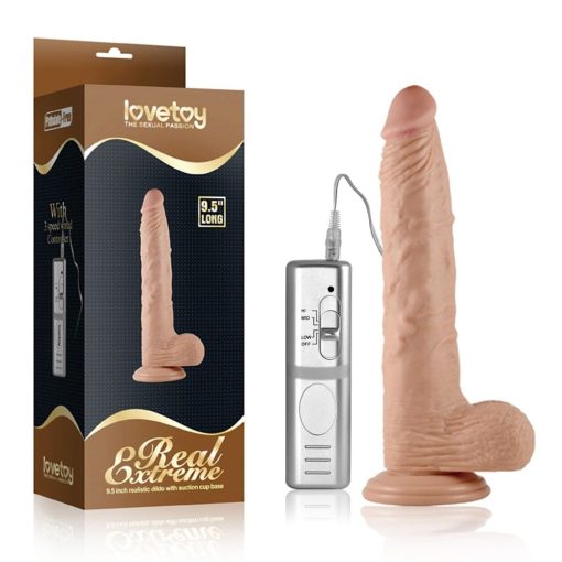 9.5'' Real Extreme Vibrating Dildo Realisztikus vibrátor