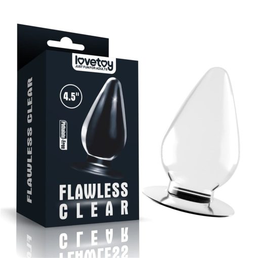 4.5''  Flawless Clear Anal Plug Fenékdugó