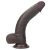 9'' Sliding Skin Dual Layer Dong Brown Dildó