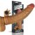 Add 1.5" Vibrating Silicone Extender Brown Péniszköpeny/Hosszabbító