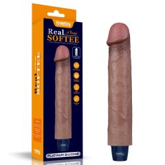   9" REAL SOFTEE Rechargeable Silicone Vibrating Dildo Realisztikus vibrátor