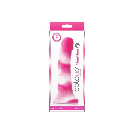 Colours - Pleasures - Yum Yum  6" Dildo - Pink Dildó