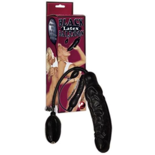 Black Latex Balloon Dildó