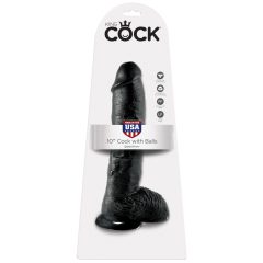 10" Cock with Balls  Black